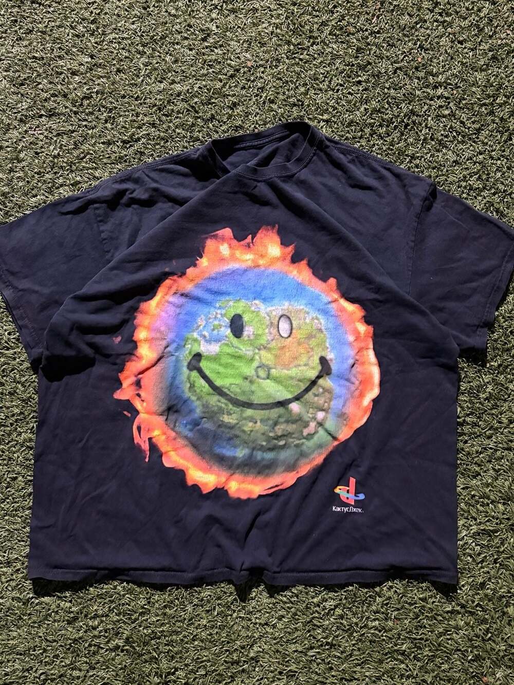 Travis Scott Cactus Jack Fortnite The Scotts World T-Shirt Size XL Black